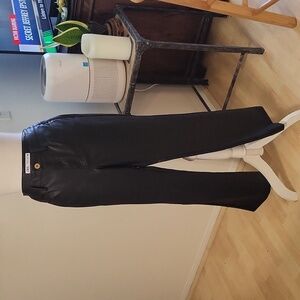Zara Black Faux Leather Pants